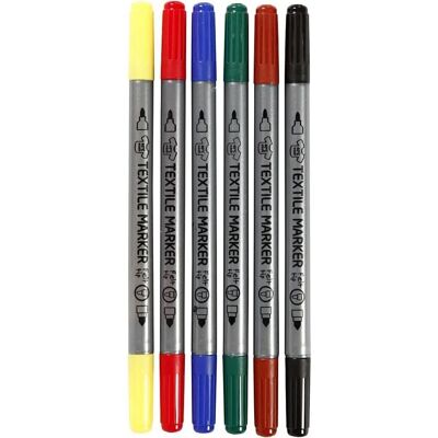 Marqueurs textiles CC Hobby Modèle CCH-34819 - Couleurs standard Marqueurs textiles CC Hobby Modèle CCH-34819 - Couleurs standard