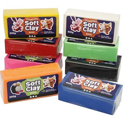 CC Hobby Soft Clay - 13x6x4 cm, Assorted Colors - Modeling Clay CC Hobby Soft Clay - 13x6x4 cm, Assorted Colors - Modeling Clay