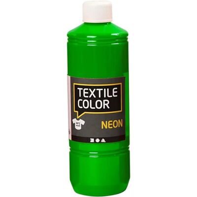 CC Hobby Neon Green Textile Paint - Semi-dekkende - 500ml CC Hobby Neon Green Textile Paint - Semi-dekkende - 500ml