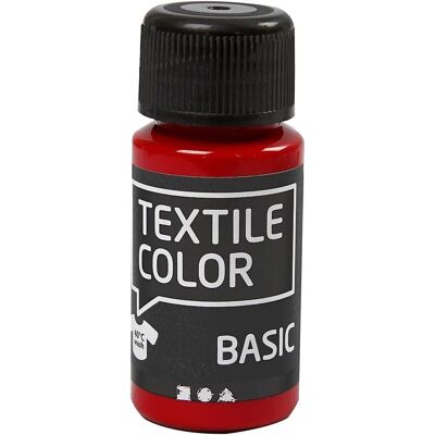 Creativ Company Couleur Textile Rouge - Peinture pour textiles - 50ml Creativ Company Couleur Textile Rouge - Peinture pour textiles - 50ml