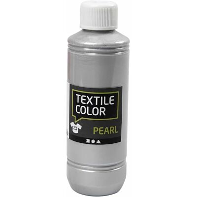 CC Hobby Silber Textile Farbe - Perlmutt - 250ml - Textilfarbe CC Hobby Silber Textile Farbe - Perlmutt - 250ml - Textilfarbe
