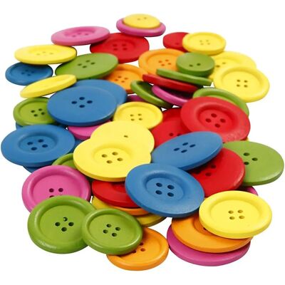 Creativ Company Knopf Sortiment - 25-40mm - 144 Stück Creativ Company Knopf Sortiment - 25-40mm - 144 Stück