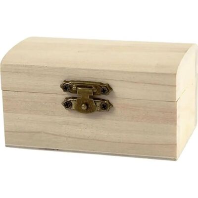 CC Hobby Wooden Treasure Chest - Curved Lid - 9x5.2x4.9 cm CC Hobby Wooden Treasure Chest - Curved Lid - 9x5.2x4.9 cm