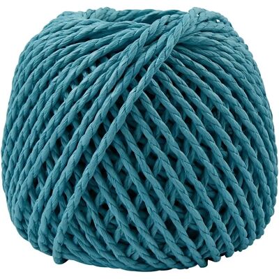 CC Hobby Paper Yarn - Thin, 42m, Turquoise CC Hobby Paper Yarn - Thin, 42m, Turquoise