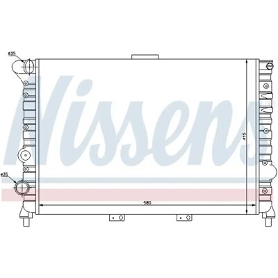 Nissens alumiinijäähdytin - 580x415x34mm - Alfa Romeo 156 varten Nissens alumiinijäähdytin - 580x415x34mm - Alfa Romeo 156 varten