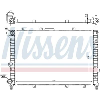 NISSENS 60041 Aluminium Motor Radiator - Motorkøling - 580mm x 415mm x 23mm NISSENS 60041 Aluminium Motor Radiator - Motorkøling - 580mm x 415mm x 23mm