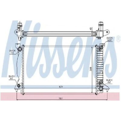 Nissens 60314A Kühler - Motor-Kühler - Aluminium - Passend für Audi A4 B7 Nissens 60314A Kühler - Motor-Kühler - Aluminium - Passend für Audi A4 B7