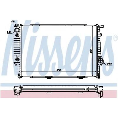 NISSENS 60748A Aluminium Radiator til BMW 5, 7 Serie - Kølesystem NISSENS 60748A Aluminium Radiator til BMW 5, 7 Serie - Kølesystem