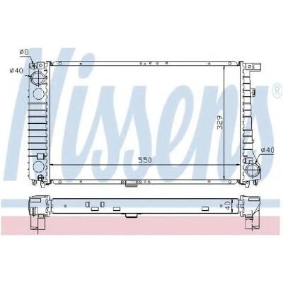 NISSENS 60757A Aluminium Køler - Kølesystem Reparation NISSENS 60757A Aluminium Køler - Kølesystem Reparation