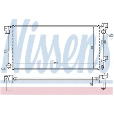 NISSENS 60985 Aluminium Radiator - Koelsysteem voor Chrysler Voyager NISSENS 60985 Aluminium Radiator - Koelsysteem voor Chrysler Voyager