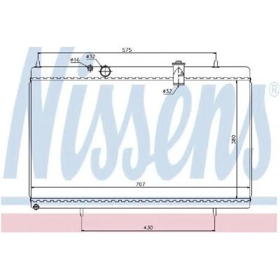Nissens alumiinijäähdytin Peugeot Citroën 3.0 V6 - Moottorin jäähdytys Nissens alumiinijäähdytin Peugeot Citroën 3.0 V6 - Moottorin jäähdytys