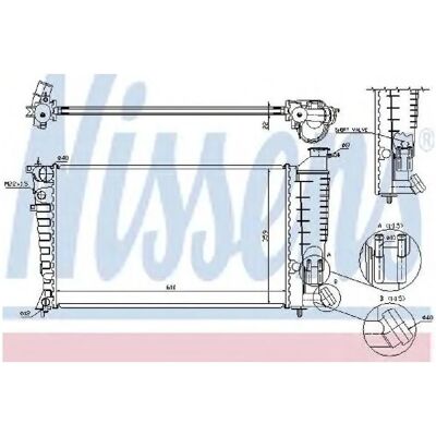 NISSENS 61382A Aluminium Køler til Peugeot 306 - Radiator NISSENS 61382A Aluminium Køler til Peugeot 306 - Radiator