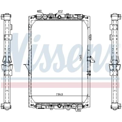 NISSENS 61417A Radiateur en aluminium - Système de refroidissement NISSENS 61417A Radiateur en aluminium - Système de refroidissement
