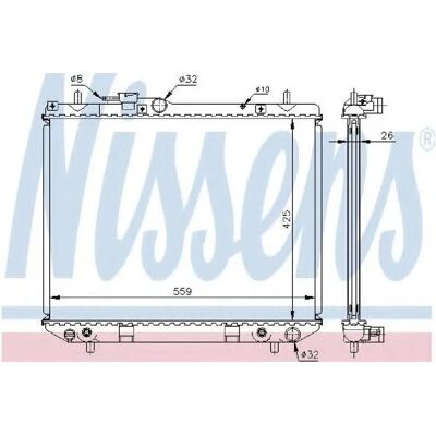 NISSENS 61741A Aluminiowy Radiator dla DAIHATSU Terios I - Radiator NISSENS 61741A Aluminiowy Radiator dla DAIHATSU Terios I - Radiator
