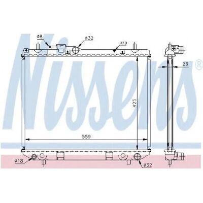 NISSENS 61742A Aluminium Radiator - Engine Cooling NISSENS 61742A Aluminium Radiator - Engine Cooling