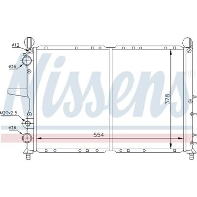NISSENS 61816 Aluminium Kühler für Fiat - Hochleistungs Kühlung NISSENS 61816 Aluminium Kühler für Fiat - Hochleistungs Kühlung