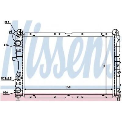 Radiator din aluminiu NISSENS 61847 - Răcirea motorului Radiator din aluminiu NISSENS 61847 - Răcirea motorului