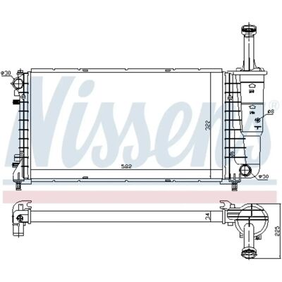 Nissens 61898 Aluminium Køler - Bilens kølesystem Nissens 61898 Aluminium Køler - Bilens kølesystem