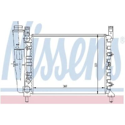NISSENS 61940 Aluminium Radiator - Motor Koeling NISSENS 61940 Aluminium Radiator - Motor Koeling
