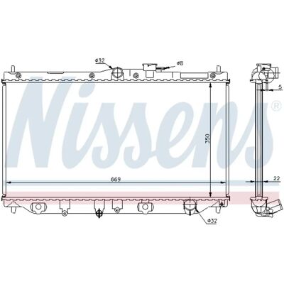 Nissens 62279A Alumiinilämmitin - Honda Accord Rover 600 Nissens 62279A Alumiinilämmitin - Honda Accord Rover 600