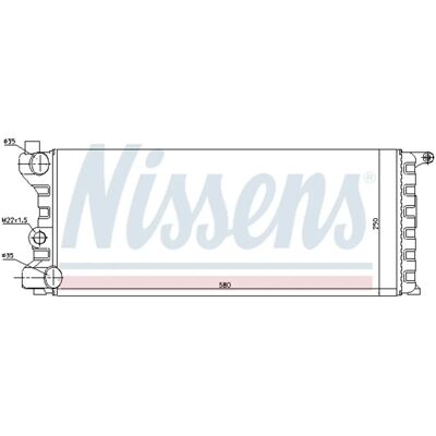 NISSENS 62312 Alumiinijäähdytin Fiat Panda Y10 - Radiator NISSENS 62312 Alumiinijäähdytin Fiat Panda Y10 - Radiator