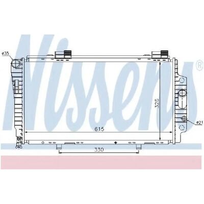 NISSENS 62522 Aluminium Kühler für Mercedes-Benz CLK - Kühlsystem NISSENS 62522 Aluminium Kühler für Mercedes-Benz CLK - Kühlsystem