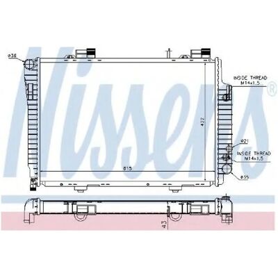 Radiateur NISSENS 62618 - Refroidissement moteur - Aluminium Radiateur NISSENS 62618 - Refroidissement moteur - Aluminium