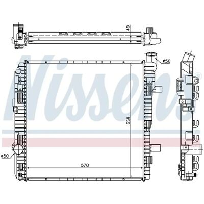 NISSENS 62626A Aluminium Radiator - Kjølesystem NISSENS 62626A Aluminium Radiator - Kjølesystem