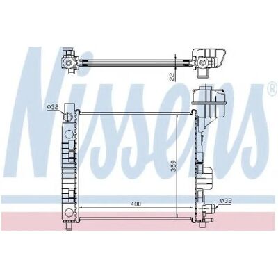 NISSENS 62663 Aluminium Radiateur - Koelsysteem NISSENS 62663 Aluminium Radiateur - Koelsysteem