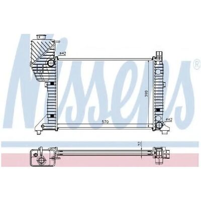 Nissens Model 62687A Aluminium Radiator for Mercedes-Benz Sprinter - Radiator Nissens Model 62687A Aluminium Radiator for Mercedes-Benz Sprinter - Radiator