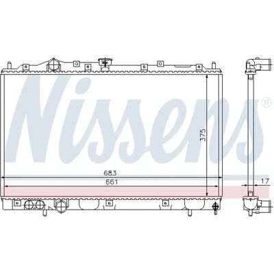 NISSENS 375 658 16 Αλουμινένιος Ψυγείο - Σύστημα Ψύξης NISSENS 375 658 16 Αλουμινένιος Ψυγείο - Σύστημα Ψύξης