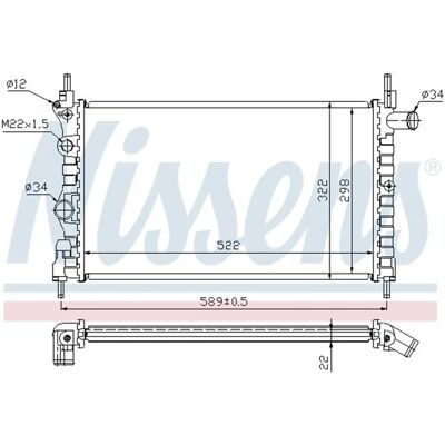 Ψυγείο αλουμινίου NISSENS 63050A - Σύστημα ψύξης - Ψυγείο αυτοκινήτου Ψυγείο αλουμινίου NISSENS 63050A - Σύστημα ψύξης - Ψυγείο αυτοκινήτου