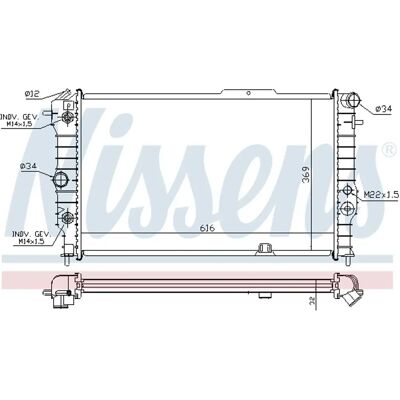 NISSENS 630641 Aluminium Radiator - Motorkjøling NISSENS 630641 Aluminium Radiator - Motorkjøling