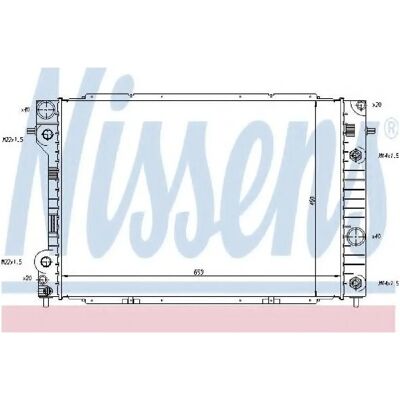 NISSENS 653 458 40 Αλουμινένιος Ψυγείο - Ψυγείο NISSENS 653 458 40 Αλουμινένιος Ψυγείο - Ψυγείο