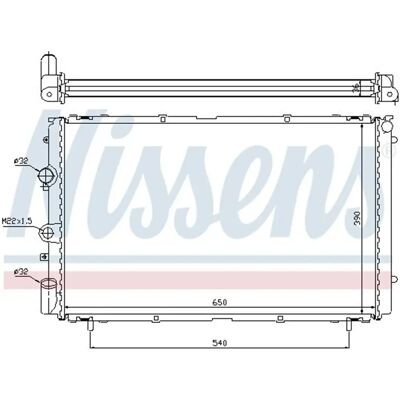 NISSENS 63796 Aluminium Radiator - Renault Trafic - Køling NISSENS 63796 Aluminium Radiator - Renault Trafic - Køling