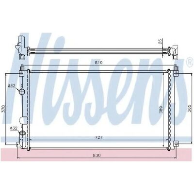 Nissens 63824A Aluminium Kühler für Opel, Renault, Nissan, Vauxhall - Motorkühlung Nissens 63824A Aluminium Kühler für Opel, Renault, Nissan, Vauxhall - Motorkühlung