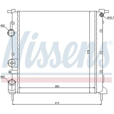 NISSENS 638271 Aluminium Radiator - Koelsysteem NISSENS 638271 Aluminium Radiator - Koelsysteem