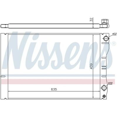 NISSENS 63881 Alumiinijäähdytin - Moottorin jäähdytys - Renault Espace 3 NISSENS 63881 Alumiinijäähdytin - Moottorin jäähdytys - Renault Espace 3