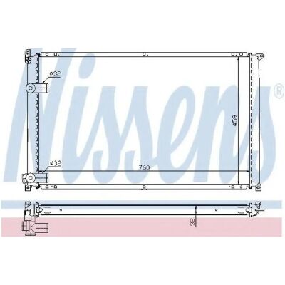 Nissens 63935A Kühler - Aluminium, für Opel, Renault, 760x459x32mm Nissens 63935A Kühler - Aluminium, für Opel, Renault, 760x459x32mm