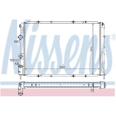 Αλουμινένιος Ψυγείος NISSENS 63938A - Ψύξη κινητήρα Αλουμινένιος Ψυγείος NISSENS 63938A - Ψύξη κινητήρα