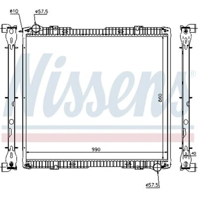 NISSENS 64067A Alumiininen jäähdytin - Jäähdytysjärjestelmä NISSENS 64067A Alumiininen jäähdytin - Jäähdytysjärjestelmä