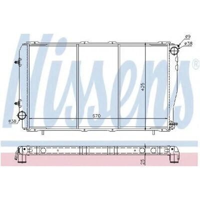 NISSENS 641111 Aluminum Radiator - Engine Cooling NISSENS 641111 Aluminum Radiator - Engine Cooling