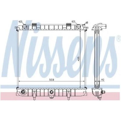 Nissens Range Rover Jäähdytin - Alumiini, Öljynjäähdytin, 485x559x40mm Nissens Range Rover Jäähdytin - Alumiini, Öljynjäähdytin, 485x559x40mm