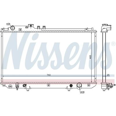 Nissens Malli 64658 Alumiininen Radiatori - Radiator Nissens Malli 64658 Alumiininen Radiatori - Radiator