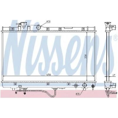NISSENS 647771 Aluminium Kühler - Kühlsystem NISSENS 647771 Aluminium Kühler - Kühlsystem
