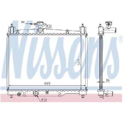 Nissens Yaris Aluminium Kühler - Kühlsystem Nissens Yaris Aluminium Kühler - Kühlsystem