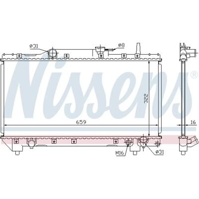 Nissens 64837A Alumiinijäähdytin - Carina E Nissens 64837A Alumiinijäähdytin - Carina E