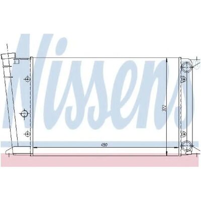 NISSENS 65020 Radiateur en aluminium - Refroidissement moteur - VW Golf 1, Scirocco I NISSENS 65020 Radiateur en aluminium - Refroidissement moteur - VW Golf 1, Scirocco I