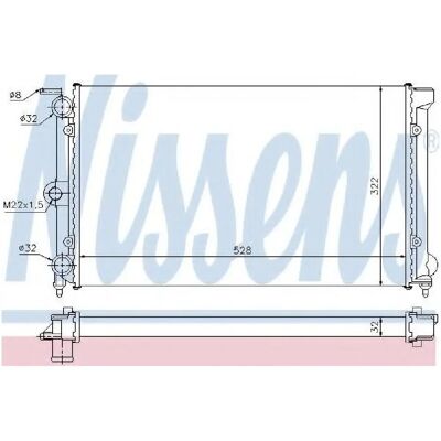 NISSENS 651111 Aluminium Radiator - Koelsysteem NISSENS 651111 Aluminium Radiator - Koelsysteem