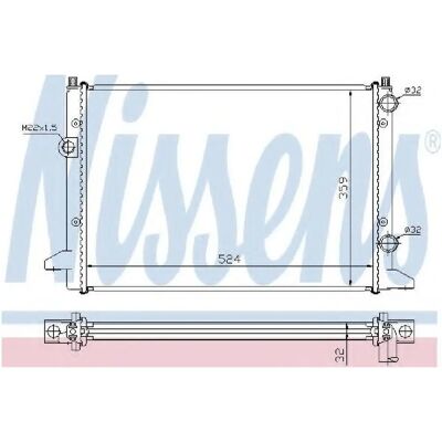 Αλουμινένιος ψύκτης NISSENS 65253 - Ψύξη κινητήρα Αλουμινένιος ψύκτης NISSENS 65253 - Ψύξη κινητήρα